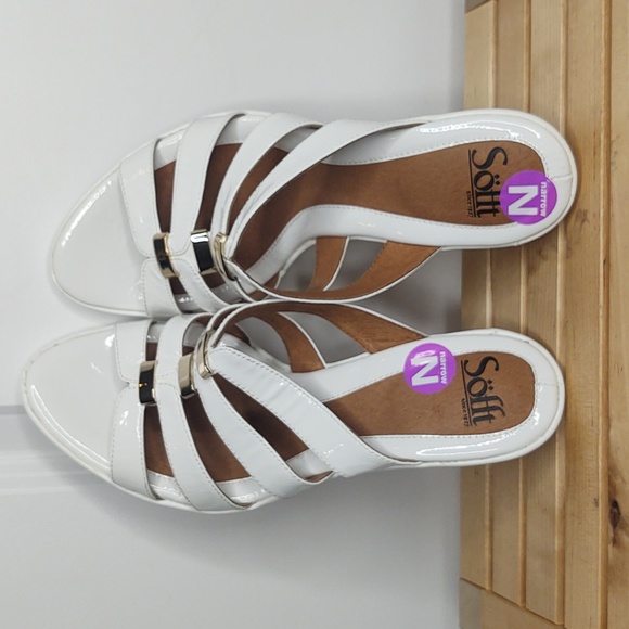 Söfft🤍patent leather wedge sandal, 11 NARROW 🆕 - Picture 6 of 11